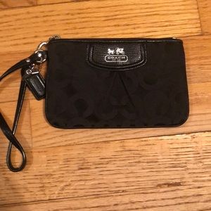 Black Coach Wristlet